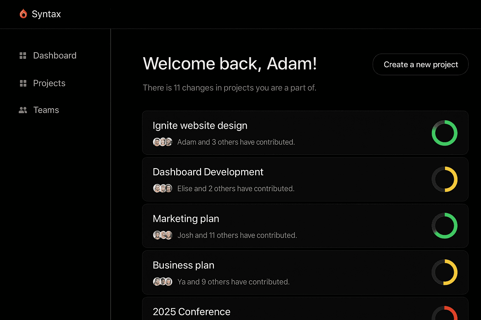 AI-powered SaaS Dashboard